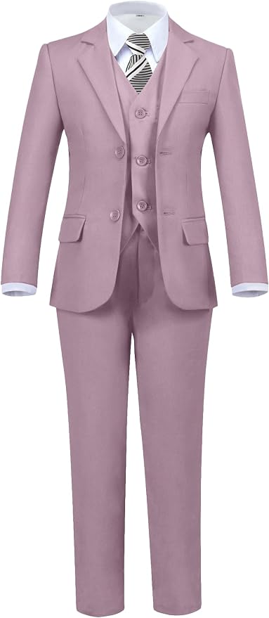 Boys' 5 Piece Formal Suit Set by Hipfun