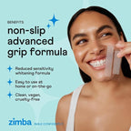 Zimba Peppermint Flavored Teeth Whitening Strips | Vegan, Enamel Safe Hydrogen - Image 4