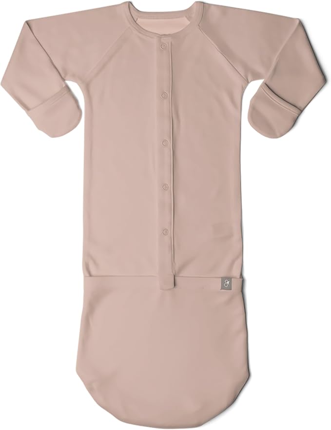 goumikids Viscose Made from Bamboo Organic Cotton Convertible Baby Gown by goumikids