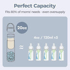HEYTRIP Vacuum Insulated Breastmilk Cooler Bottle, 20oz Stainless Steel - Image 4