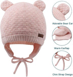 XIAOHAWANG Baby Hat Cute Bear Toddler Earflap Beanie Warm - Image 4