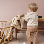 Knitted Organic Cotton Baby Blanket- Swaddle Blanket - Image 6