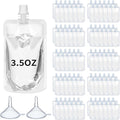 Meanplan 100 Pcs Plastic Pouches Bulk Reusable Squeeze Pouches Clear Plastic by Meanplan