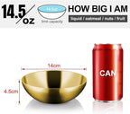 Stainless Steel Bowls for Kids, 18/8 Stainless Steel Toddler Bowl, Durable & - Image 2