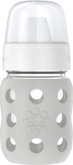Lifefactory 8-Ounce Wide Neck Glass Baby Bottle by Lifefactory
