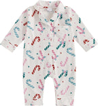 Balaflyie Baby Girl Button Down Pajamas Romper One-Piece Jumpsuit Long Sleeve by Balaflyie