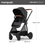 Mompush Ultimate2 Baby Stroller, Premium Convertible Full-Size Stroller - Image 9