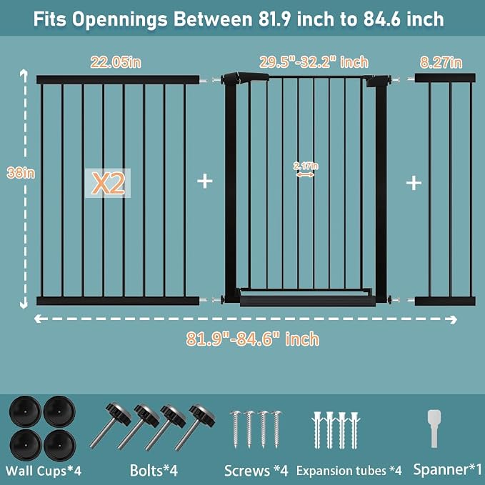 Fairy Baby 38" Extra Tall Baby Gate - Image 2