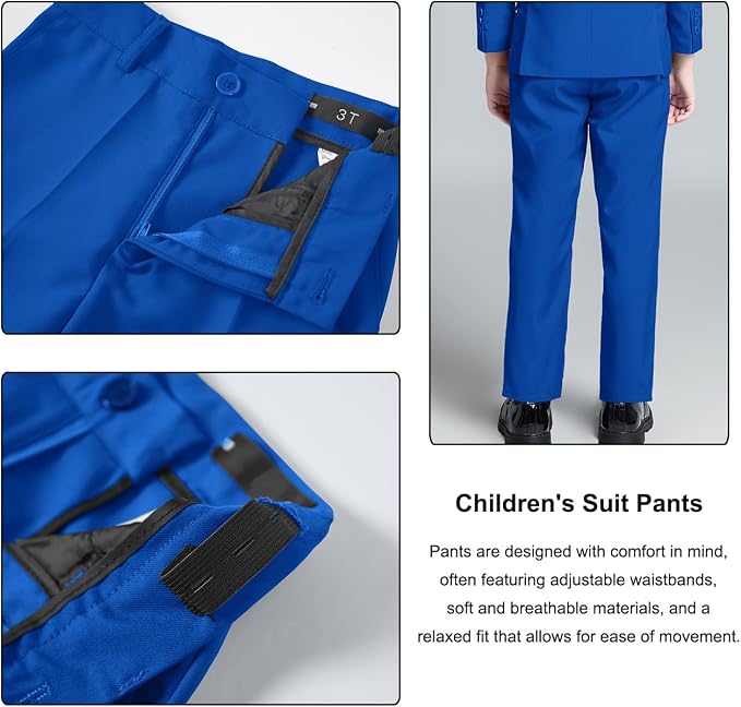 Boys Suit for Kids Teens Formal 5 Piece Tuxedo Suit Set - Image 5