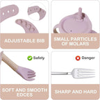 Silicone Baby Feeding Set | BPA-FREE |9 PCS Baby Led Weaning Supplies Self - Image 3