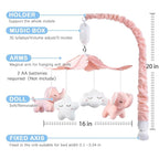 FEISIKE Crib Mobile for Girls Baby Mobiles - Image 3
