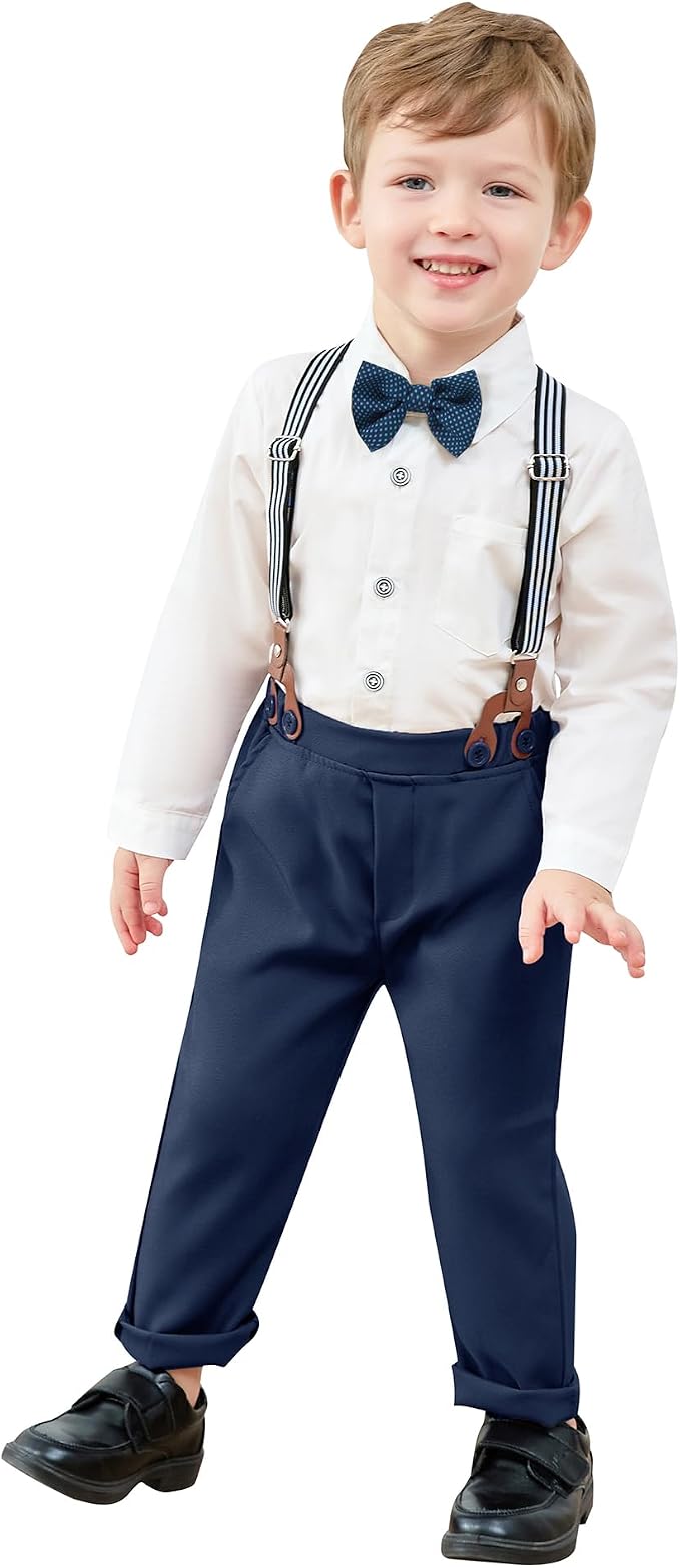 nilikastta Toddler Baby Boy Clothes Suit Gentleman Wedding Outfits Formal Dress - Image 2