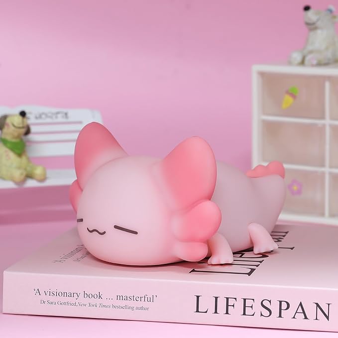 Tremdwoto Axolotl Night Light for Kids, 7 Color Changing Cute Axolotl by Tremdwoto