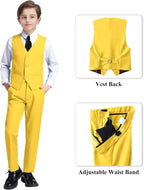 JPF Boy's Formal Suit Set Slim Fit Kids Tuxedo Suits - Image 3