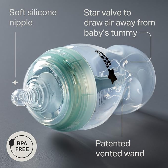 Tommee Tippee Advanced Anti-Colic 12 Piece Set, 5 oz and 9 oz BPA Free Bottles - Image 3