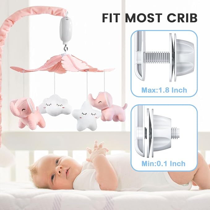 FEISIKE Baby Crib Mobile for Girls Boys - Image 4