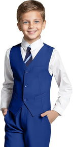 Boys' Formal Suit Set Slim Fit Kids Formal Suits Toddler Tuxedo Wedding Prom by Tiefony