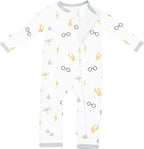 KYTE BABY Unisex Rayon Made From Bamboo Zippered Rompers 0-24 Months - Image 3