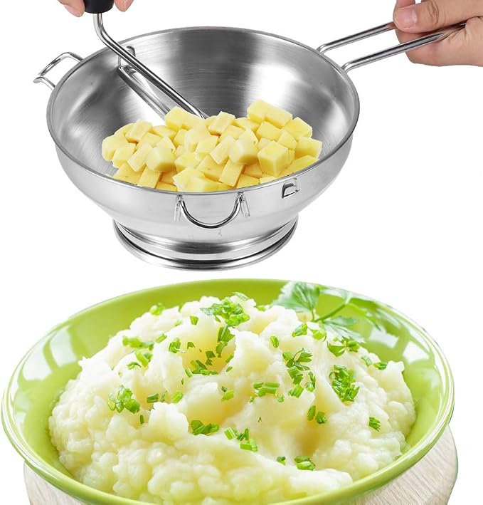 Ergonomic Food Mill Stainless Steel - Image 3