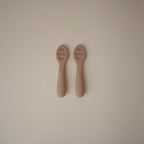 mushie Silicone First Feeding Baby Spoons | 2 Pack - Image 3