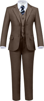 Boys' 5 Piece Formal Suit Set by Hipfun