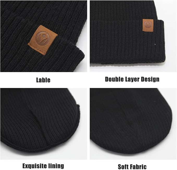 Duoyeree Baby Beanies Toddler Winter Hats Comfortable and Nice Knitted Hats - Image 3