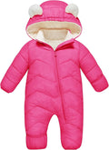 Funnycokid Baby Snowsuit Infant Winter Puffer Coat Newborn 3-24M Hooded by Funnycokid