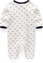 Kiddiezoom Baby and Toddler Boys'Snug Fit Footed One-Piece Romper Jumpsuit - Image 3