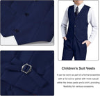 Boys Suit for Kids Teens Formal 5 Piece Tuxedo Suit Set - Image 4