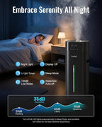 Cool and Warm Mist Humidifier Large Room, 5.3Gal/20L Humidifiers - Image 5
