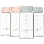 COMI Natural Glass Baby Bottle, Standard Neck Breastmilk Storage Bottle by COMI