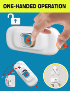 Child Proof Refrigerator Lock, 2 Pack Fridge Locks - Image 3
