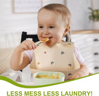 Accmor Silicone Baby Bibs, Waterproof Soft Bibs - Image 3