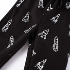 LOKTARC 2 Pack Boys Drawstring Sweatpants Cute Pattern Cotton Sport Jogger Pants - Image 3