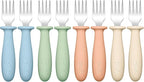 DRKIO 8 Pieces Toddler Forks Set by DRKIO