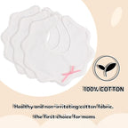 Bamery Baby Bandana Bibs White Cotton Drool Bibs - Image 5