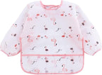 PandaEar 5 Pack Long Sleeve Bibs| Waterproof Full Bib - Image 3