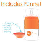 PopYum 5 oz Orange Anti-Colic Formula Making/Mixing/Dispenser Baby Bottles - Image 8