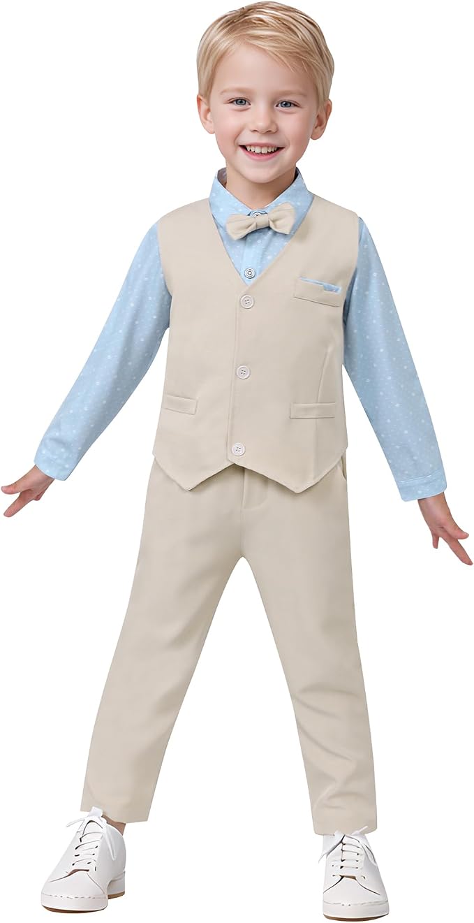 nilikastta Toddler Baby Boy Clothes Suit Gentleman Wedding Outfits Formal Dress - Image 2