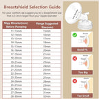 4pack Breast Pump Parts, for Spectra S2 S1 9 Plus, Replace to Flange Duckbill - Image 3