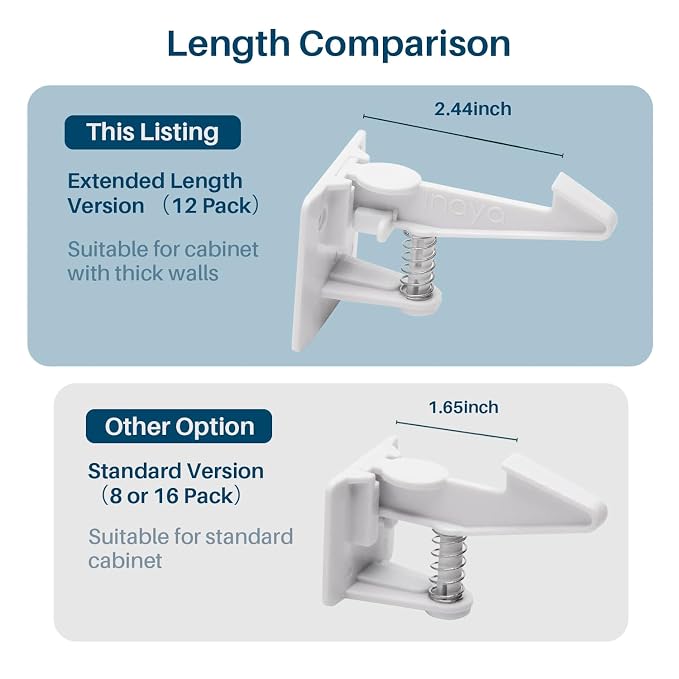 Inaya Cabinet Locks Child Safety Latches - Image 8