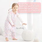 WONDAY Toddler Sleep Sack with Feet, 0.5 Tog Sleeping Sacks - Image 3