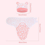 Cinaci 2 Pack Adjustable Soft Cotton Blend Newborn Baby Receiving Swaddle - Image 2