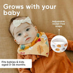 Copper Pearl 4 Pack Soft Cotton Baby Bibs - Image 5