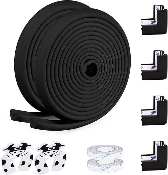 Baby Proofing Edge and Corner Guards, 2 Pack Safety Furniture Bumper by GlovalBaby
