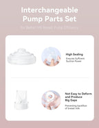 8PCS Breast Pump Parts Compatible - Image 2