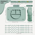 2 Pack Silicone Baby Placemats - Image 2