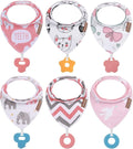 Baby Bandana Drool Bibs 6-Pack and Teething Toys 6-Pack Made by vuminbox