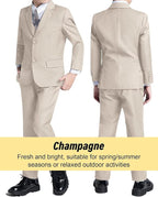 Boys’ Formal Suit 5 Piece Set, Toddler Tuxedos - Image 5