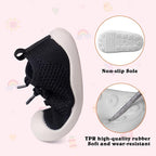 Baby Girl&Boy Toddler First Walking Shoes 6-12 Months Size 3 Black Barefoot - Image 3